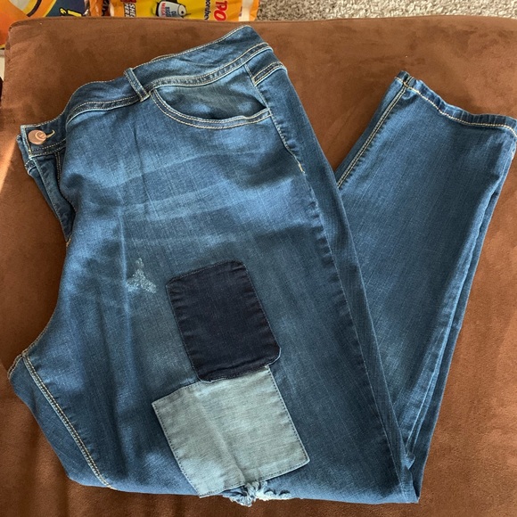 Cato Denim - Cato patchwork Boyfriend Jeans